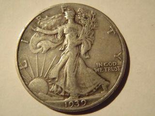 Very Fine,  1939 Silver Walking Liberty Half Dollar