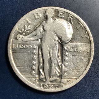 1927 S Standing Liberty Quarter 25c Better Grade 8175
