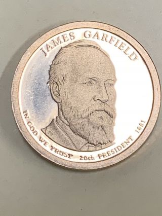 2011 - S James Garfield Presidential Dollar Coin Uncirculated Proof