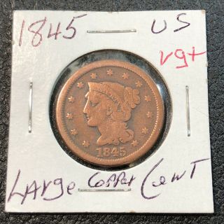 1845 Large Cent - From Show Dealers Showcase