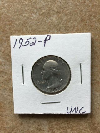 1952 P Washington Quarter 90 Silver 25 Cent Old Us Coin See All