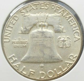 . 900 Silver 1962 P Ben Franklin Half Dollar 50 Cents Circulated WB 7 2