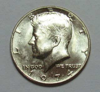 1974 P Kennedy Half Dollar In Bu