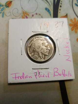 1937 Indian Head Buffalo Nickel Circulated In