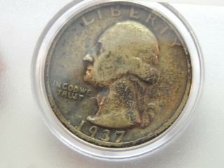 Usa 25 Cents Washington Quarter 1937 S Better Date