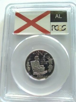 2003 - S.  Alabama Silver State Quarter 25c.  Pcgs Pf69dcam.  Silver