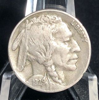1929 S Indian Head Buffalo Five Cent Nickel Coin - Way Coolest & Low Mintage :)