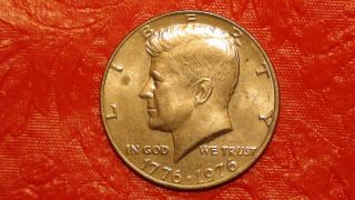 1976 P Bicentennial Kennedy Half Dollar Au Coin