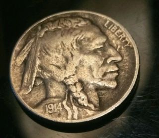 1914 P Buffalo Nickel - Coin In Picture You Will Receive