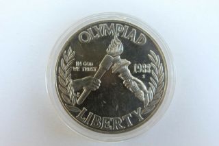 Usa 1988 S Dollar,  " Seoul Olympics ", .  900 Silver Proof,  Airtite Capsul