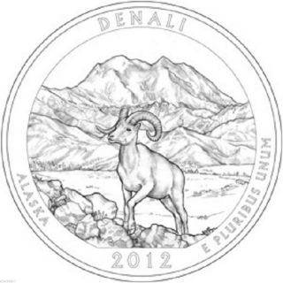 2012 Denali National Park Quarter - Alaska - 2 Coin Set