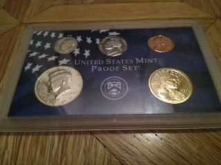 2000 - S U.  S.  Proof Set (5 Coins: 1c,  5c,  10c,  50c,  $1)
