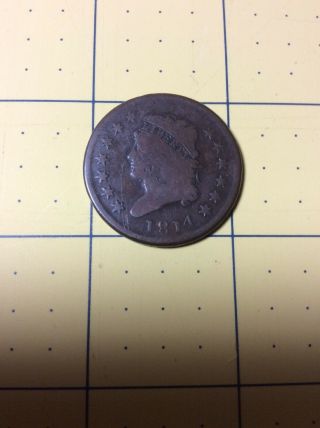 1814 United States Liberty Classic Head Large Cent.