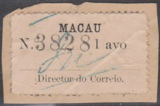 (k191 - 253) 1911 Macau 1avo Black On Piece (jh)