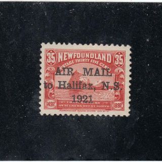 Newfoundland /ksg1232 C3 Vf - Mnh 35cts 1921 Halifax Airmail /iceberg Cv $400