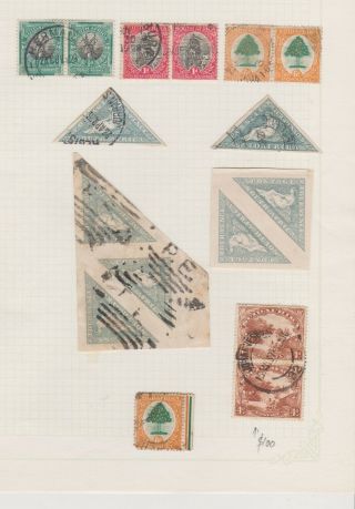 South Africa Early 1st Stamps Page,  Rare Blocks