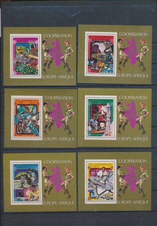 Xb73556 Central Africa Cooperation Europafrique Sheets Xxl Mnh