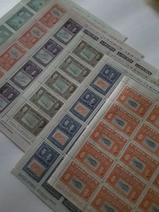 1952 Liberia Stamp Sheet Set,  Sct 