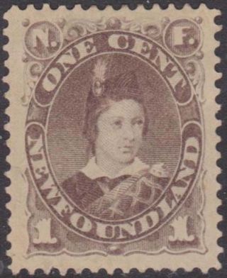 Newfoundland Qv 1880 - 82 Issue 1 Cent Scott 42 Sg44 Hinged Cv £42