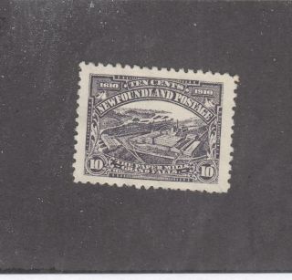 Newfoundland /ksg1205 95 Vf - Mh 10cts Paper Mills /violet - Black Cat Val $110