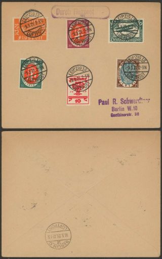 Germany 1921 - Air Mail Cover Leipzig To Berlin 34829/8
