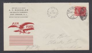 Canada Sc 138 On 1927 First Flight Cover La Malbaie - Clarke City,  Roessler