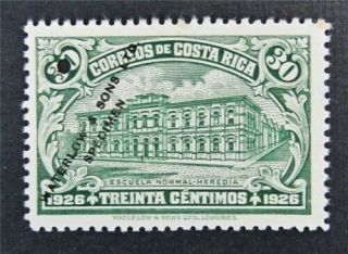 Nystamps Costa Rica Waterlow Color Proof Stamp Og Nh Only 100 Exist.