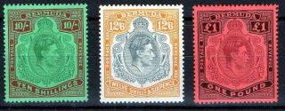 Bermuda 1938 Gv1 Definitives Usual Brown Gum Unmounted