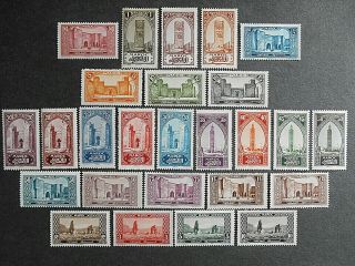French Morocco 1923 - 1927 Y&t 123 - 148 (26) Mh Maroc,  Helio Vaugirard Definitives