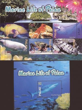 Palau - 2004 Marine Life Of Palau - 6 Stamp Sheet,  S/s - Scott 757 - 8