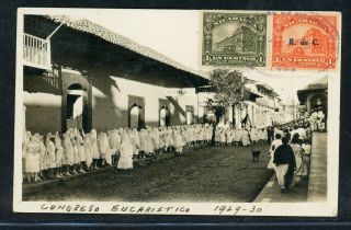 Nicaragua Postal History: LOT 168 1930s PC LEON - SYRACUSE NY $$$ 2