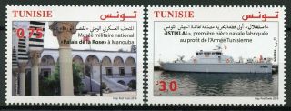 Tunisia 2019 Mnh Military Museum & Istiklal Army Ships 2v Set Boats Stamps