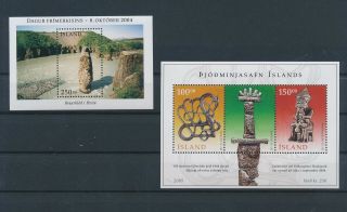Lk84210 Iceland Artefacts Monuments Sheets Mnh