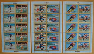 Z705.  Ajman - Mnh - Sport - Olympic - Full Sheet -