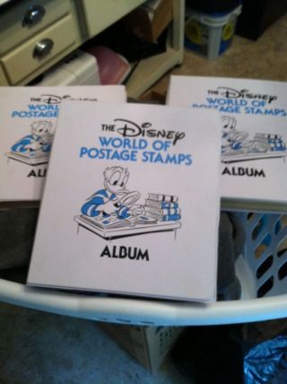 3 Disney World Of Postage Stamps Albums