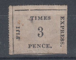 Fiji 1870 3d.  Fiji Times Express Rare G2801