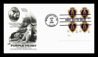 Dr Jim Stamps Us Purple Heart Art Craft First Day Of Issue Cover Plate Block