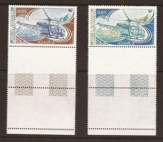 French Southern & Antarctic Territories Sg158/159 Helicopters Mnh (jb6078)