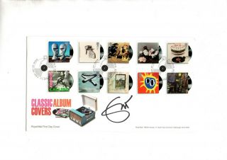 Eric Clapton “classic Album Covers " 2010 Signed Gb Fdc Yardbirds Etc