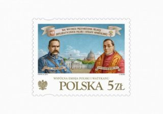 Poland Polen 2019 Anniversary Of Diplomatic Relations Between Poland - Vatican