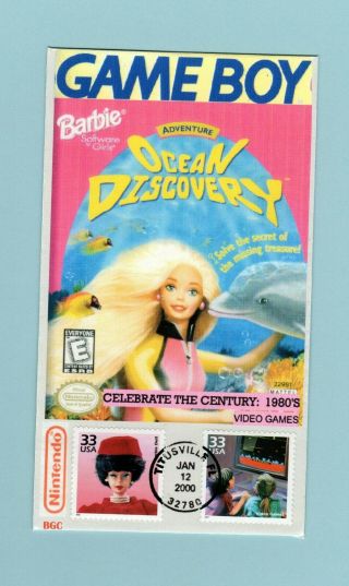 U.  S.  Fdc 3190 Bgc Cachet - Barbie & Video Games From Celebrate The Century