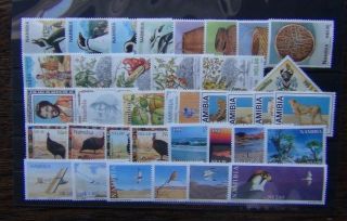 Namibia 1997 1999 Penguins Trees Birds Cats Post Day Veterinary Water Basket Mnh