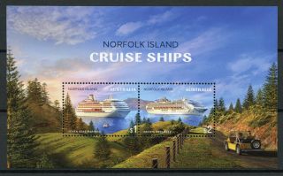 Norfolk Island 2018 Mnh Cruise Ships 2v M/s Trees Nature Boat Nautical Stamps