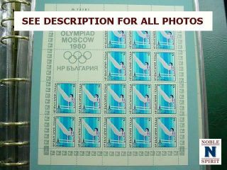 NobleSpirit {9176} 4 Vol WW Olympic Album Coll w/ Sheets 10