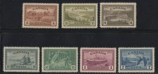 Moton114 268 - 273,  C9 Canada Never Hinged Well Centered Xf
