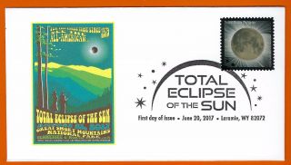 Great Smoky Mountains.  Tennessee & North Carolina.  August 21,  2017.  Eclipse Fdc
