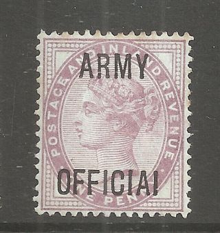 1896 1d Army Official Major Flaw/error " Officiai " Sg O43a £240 D1847