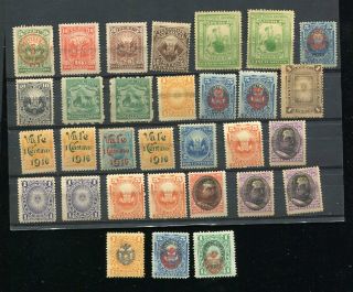 (se362) Peru Classic Stamps Mlh/mh Pages Some Ovpt.  Back Of Book