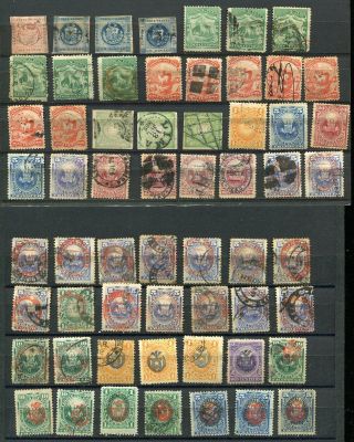 (se359) Peru Classic Stamps 3 Pages No Res Cancellations Oppertunity