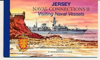 D003844 Jersey Prestige Booklet Mnh Naval Connections Ii Visiting Naval Vessels